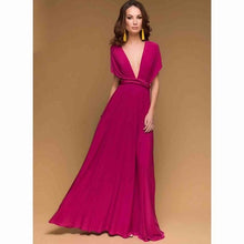 Charger l'image dans la galerie, Sexy Women Multiway Wrap Convertible Boho Maxi Club Red Dress Bandage Long Dress Party Bridesmaids Infinity Robe Longue Femme