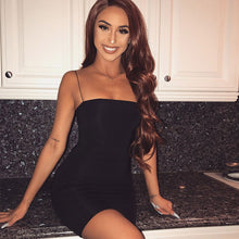 Charger l'image dans la galerie, CDJLFH Womens Dresses New Arrival 2019 Sleeveless Bodycon Backless Solid Color Dress Loose Slim Commuter Casual Strapless Dress
